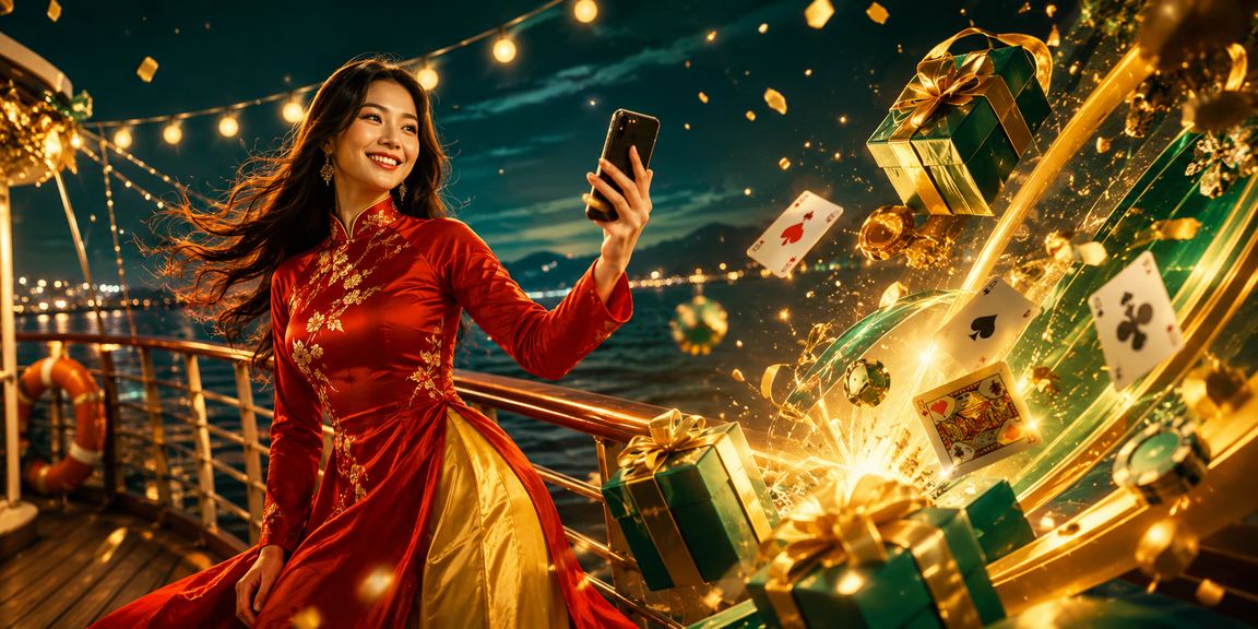 Người chơi tham gia trò chơi bài tại Đà Lạt với trang phục áo dài truyền thống