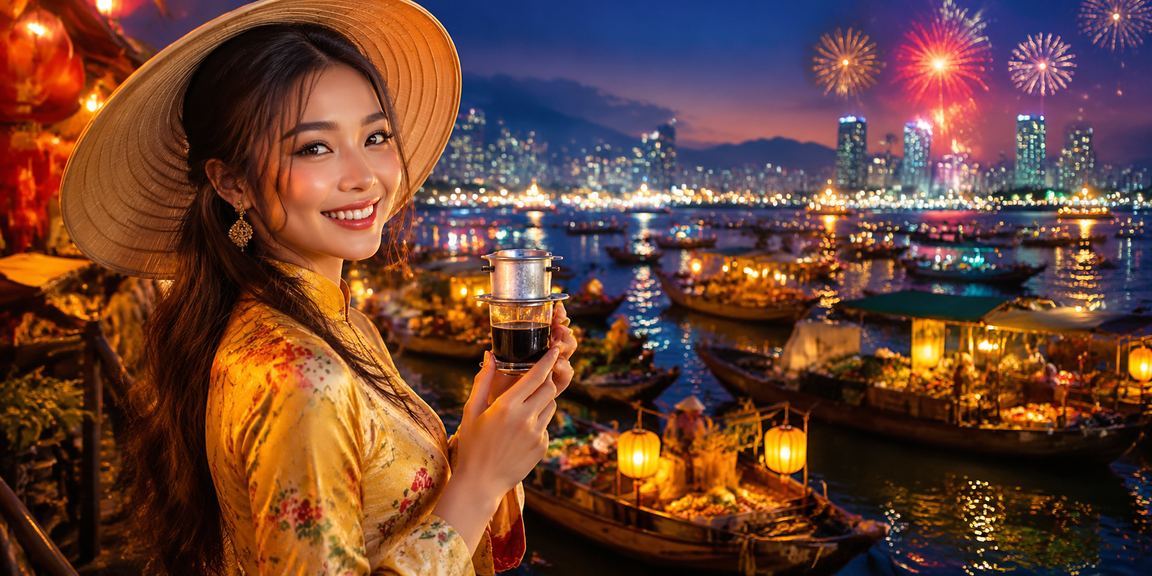 Người chơi thư giãn tại Nha Trang với ly cà phê bên cạnh điện thoại mở giao diện cá cược trực tuyến